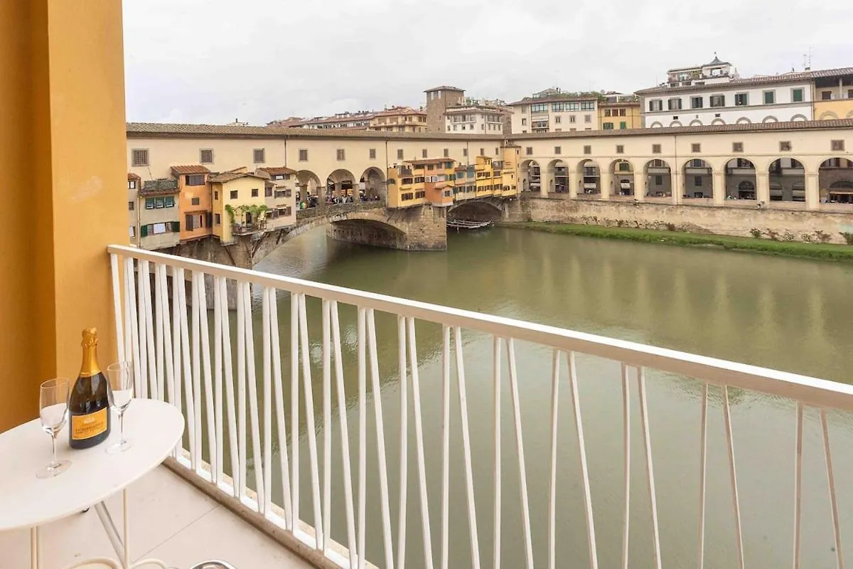 Ponte Vecchio View Open Space Florence Italy